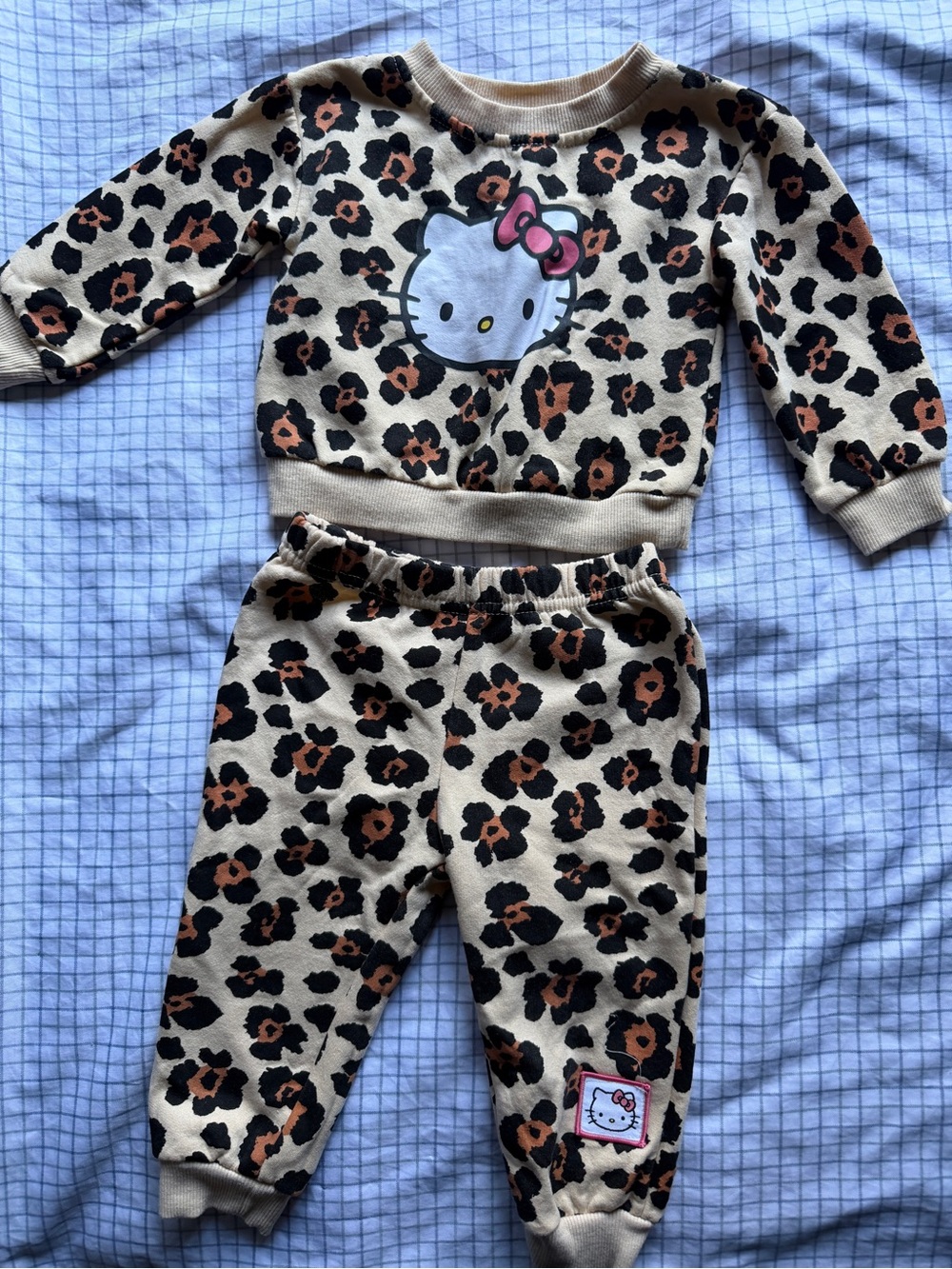 Hello Kitty Toddlers girl leopard print 2 piece